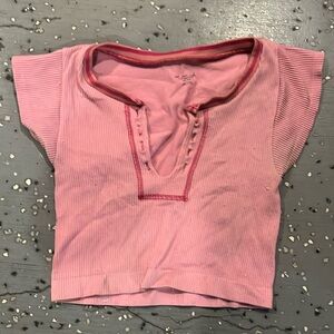 Urban outfitters pink baby tee